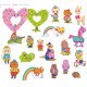 Kit figurines kawaï DIY "Kawaii World" DJECO 8007 Color. Assemble. Play