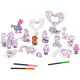 Kit figurines kawaï DIY "Kawaii World" DJECO 8007 Color. Assemble. Play