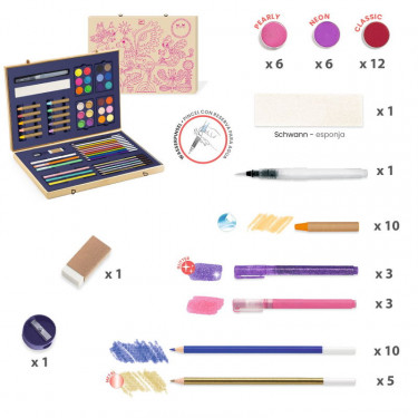 Grande boite de couleurs étincelantes "Sparkling Box" DJECO 9797