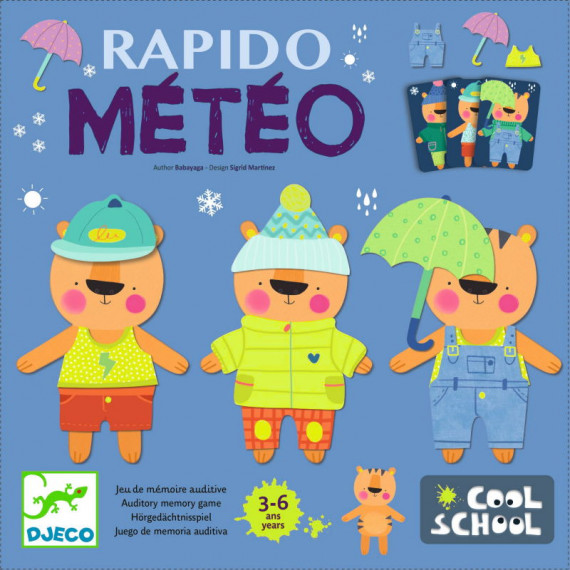 Cool School "Rapido Météo" jeu DJECO 8527