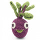 "Kit mini veggy" hochets pour bébé en crochet en coton bio The veggy toys