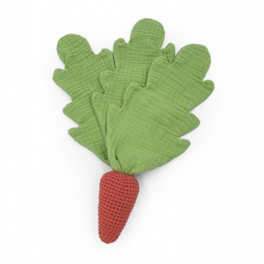 Doudou en coton bio "la carotte" The veggy toys