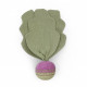 Doudou en coton bio "le navet rayé violet" The veggy toys