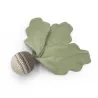 Doudou en coton bio "le navet rayé beige" The veggy toys