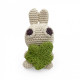 "Kit Lapinou" hochets pour bébé en crochet en coton bio The veggy toys