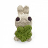 "Kit Lapinou" hochets pour bébé en crochet en coton bio The veggy toys