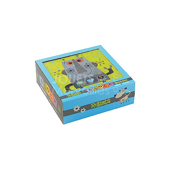 Puzzle cubes 'ROBOTS', cubes enfants MUDPUPPY 352702