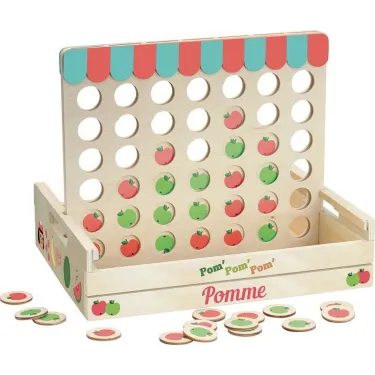 Jeu des 4 alignés "Pom pom pom" Ingela P. Arrhenius VILAC 7608