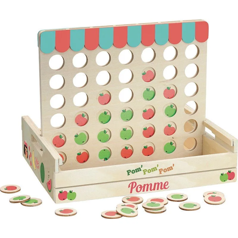 Jeu des 4 alignés "Pom pom pom" Ingela P. Arrhenius VILAC 7608
