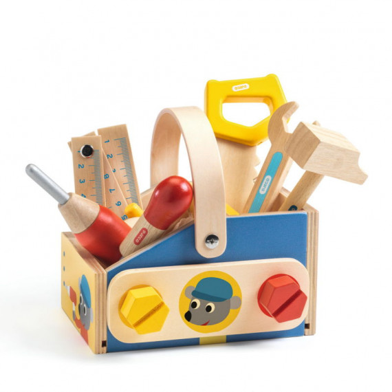 Jouet en Bois Outils Enfant Boite a Outil - Outils Enfant Bricolage pour  Enfant 2 3 4 5 6 Ans