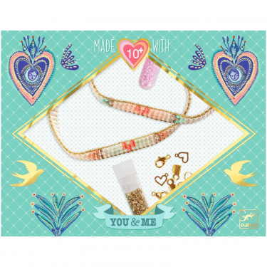 Duo de bracelets You & Me "Miyuki et Coeurs" DJECO 0018