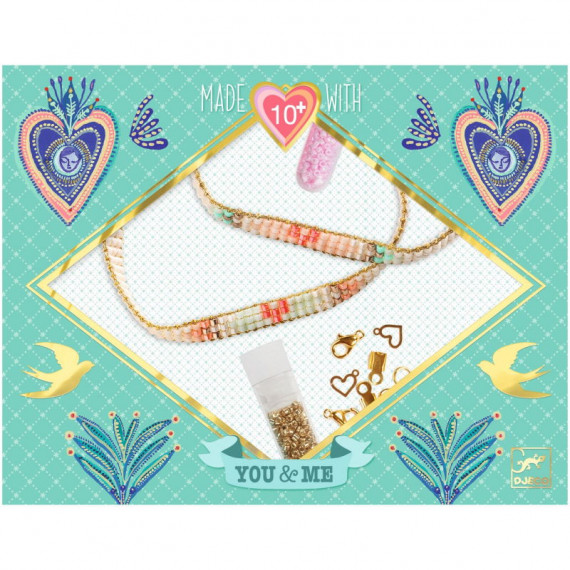 Duo de bracelets You & Me "Miyuki et Coeurs" DJECO 0018