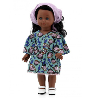 Poupée Emilie métisse 39cm "Violette" Petitcollin