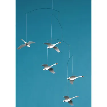 Mobile en papier "Cygnes nordiques" Flensted Mobiles