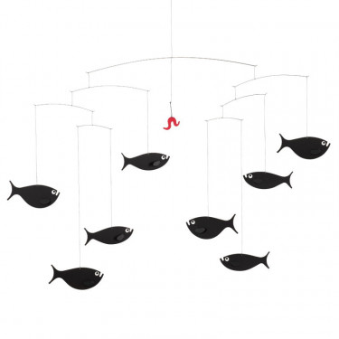 Mobile en papier "Banc de poissons" Flensted Mobiles