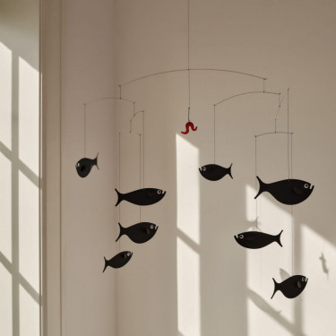 Mobile en papier "Banc de poissons" Flensted Mobiles