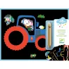 Cartes à gratter des tout-petits 'Véhicules à découvrir' DJECO 0040
