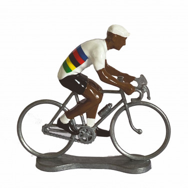Figurine cycliste maillot champion du monde/black _ Bernard & Eddy