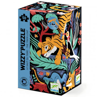 WIZZY' PUZZLE "le saut du tigre" 50 pcs DJECO 7031