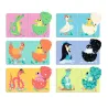 6 puzzles duo articulo "les oeufs rigolos" DJECO 8193
