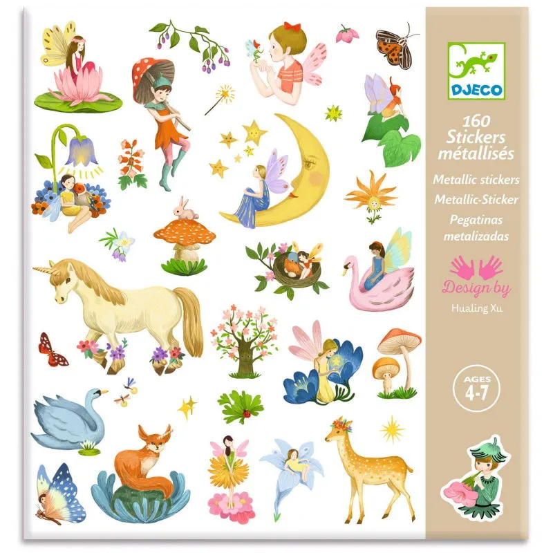 Stickers métallisés "Fantasy" Djeco 9279