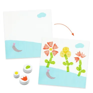 Coffret tampons "Avec des fleurs" DJECO 9950