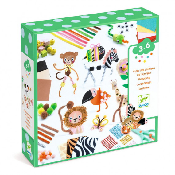 Boîte à créer pour enfant "Animaux de la jungle" DJECO 9016