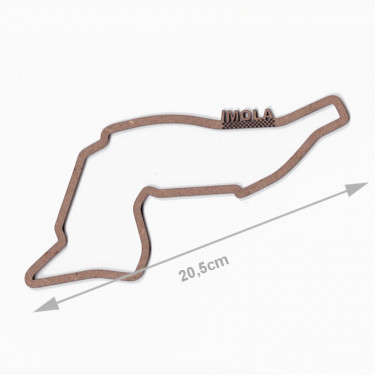 Circuit automobile _ Imola _ décoration murale bois naturel