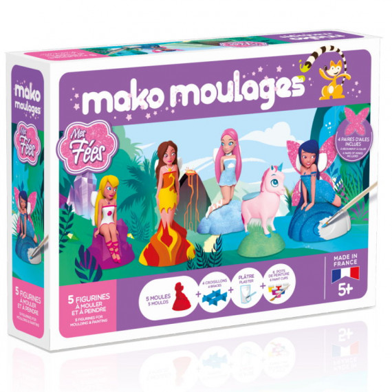 Mako Moulages 'Mes fées', coffret 5 moules 39024