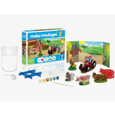 Mako Moulages Animaux de la ferme, coffret 5 moules 39011