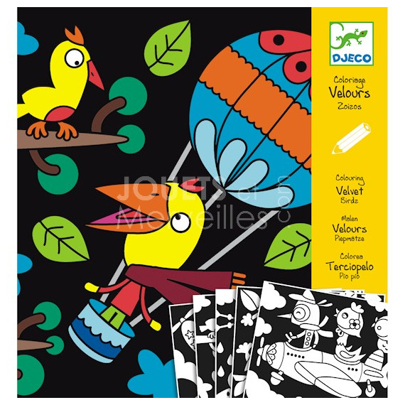 Coloriage velours Zoizos, loisir créatif DJECO DJO 9621 Coloriage velours Zoizos, loisir créatif DJECO DJO 9621
