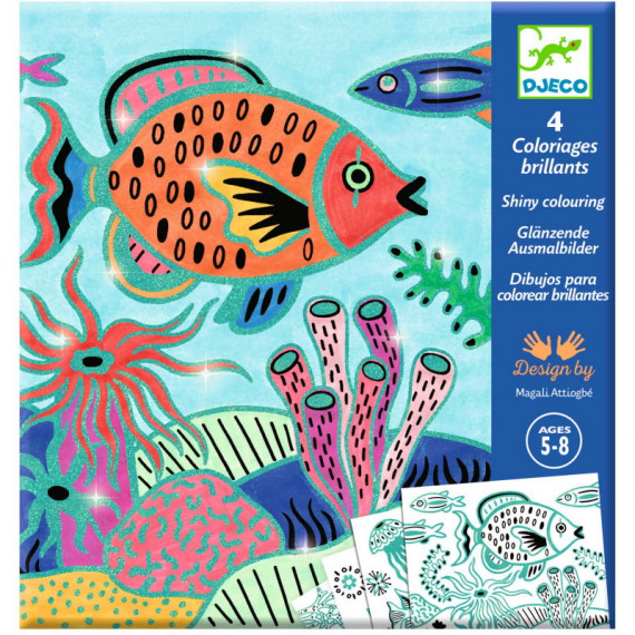 Coloriages brillants "Sous la mer" DJECO 9698