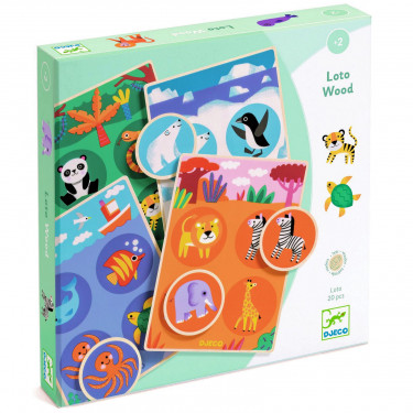 Loto Wood, jeu de loto DJECO 1615