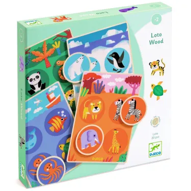 Loto Wood, jeu de loto DJECO 1615