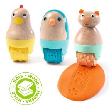 Mapataroule, rouleaux pour pâte à modeler DJECO 9035