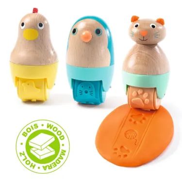 Mapataroule, rouleaux pour pâte à modeler DJECO 9035