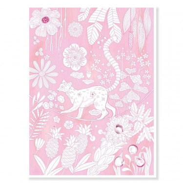 3 posters à colorier "Sauvage" Colouring  Gallery DJECO 8690