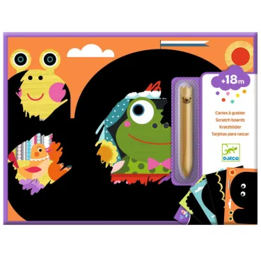 Cartes à gratter des tout-petits 'C'est rigolo à découvrir' DJECO 0042