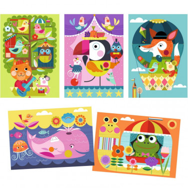 Cartes à gratter des tout-petits 'C'est rigolo à découvrir' DJECO 0042