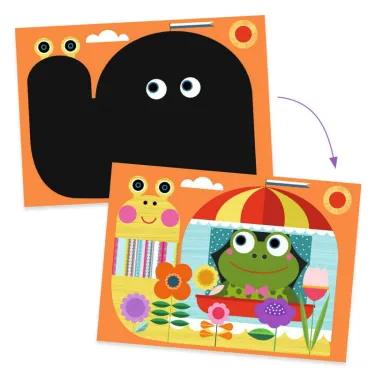 Cartes à gratter des tout-petits 'C'est rigolo à découvrir' DJECO 0042