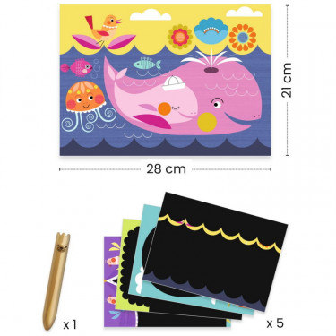 Cartes à gratter des tout-petits 'C'est rigolo à découvrir' DJECO 0042