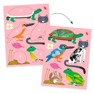 Coffret papier marbré "Colorful" DJECO 9351