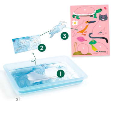 Coffret papier marbré "Colorful" DJECO 9351