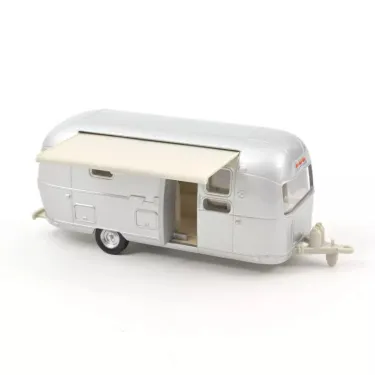 Ford Mustang 1968 Bleue avec caravane Airstream Norev 1-43