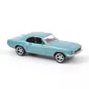 Ford Mustang 1968 Bleue avec caravane Airstream Norev 1-43