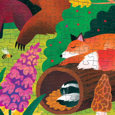 Puzzle qui Brille dans le Noir "Forêt" 500 pcs Mudpuppy