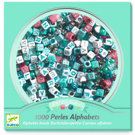 1000 Perles Alphabet "Argent" DJECO 0030
