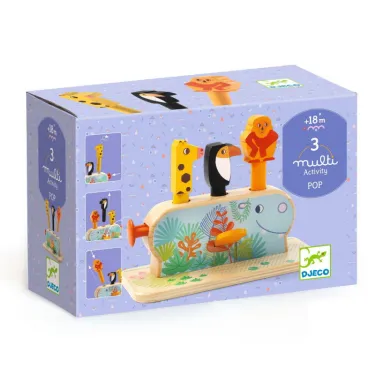 Jouet d'éveil en bois "Multi Pop" DJECO 6291