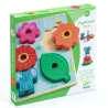 Puzzle d'encastrement et jeu d'empilement "Puzz & Stack Happy" DJECO 1074