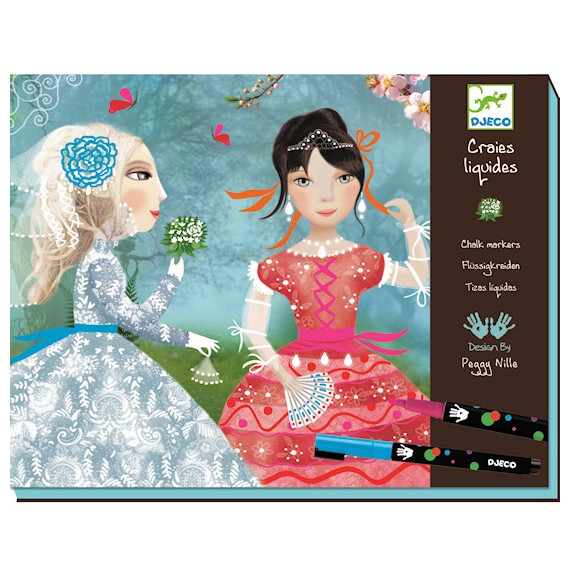 Coffret craies liquides Dentelles et rubans, loisir créatif DJECO DJO8752 Coffret craies liquides Dentelles et rubans, loisir créatif DJECO DJO8752